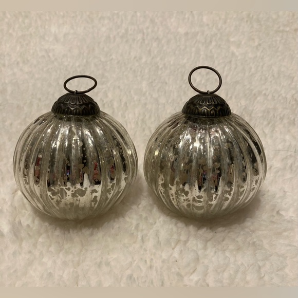 Restoration Hardware Mercury Glass Ornaments - Picture 1 of 4